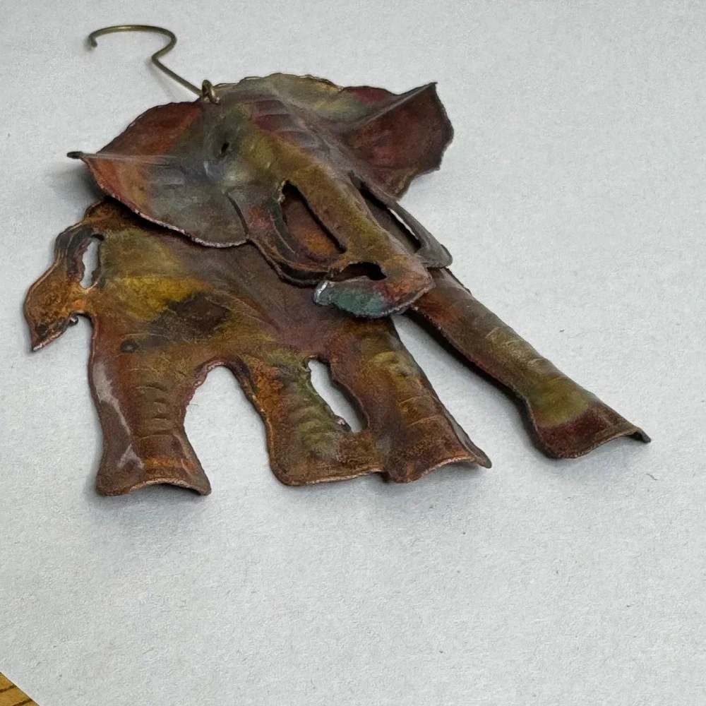 Handcrafted Metal Elephant Ornament Carnival Suncatcher Garden‎ Decor